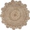 Homeroots 8 ft. Round Natural Coiled Area Rug 395185 - alternate 1